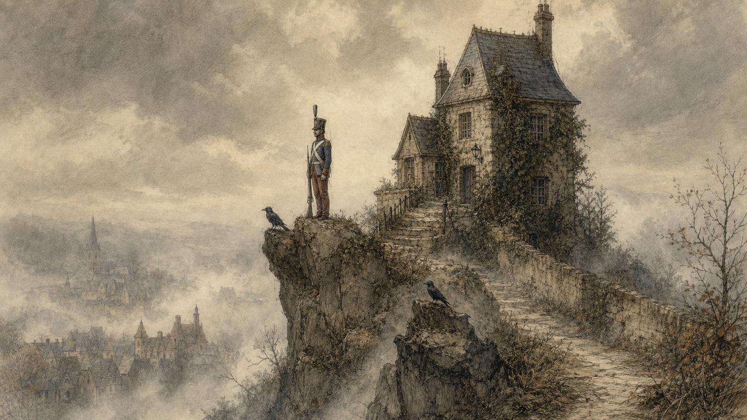 Ilustrácia k povesti: Plechový vojak na stratenej varte