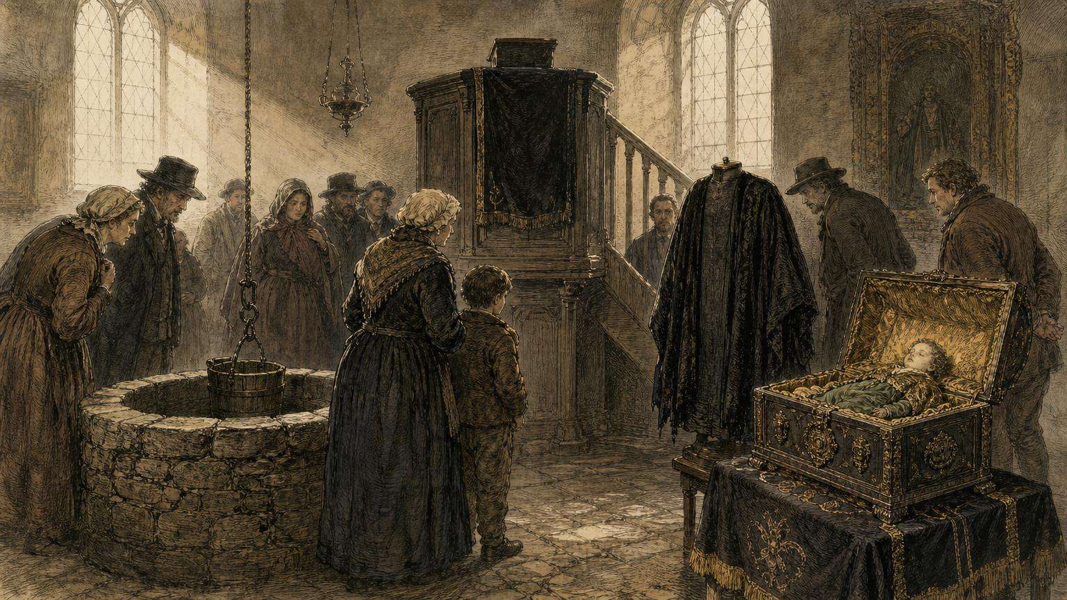 Ilustrácia k povesti: Čo bolo v Betlehemskej kaplnke vidieť roku 1648