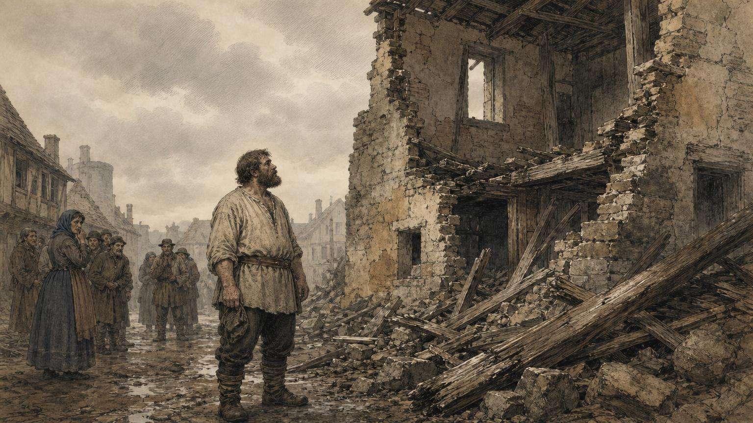Ilustrácia k povesti: Baník, ktorého si Hájek vymyslel