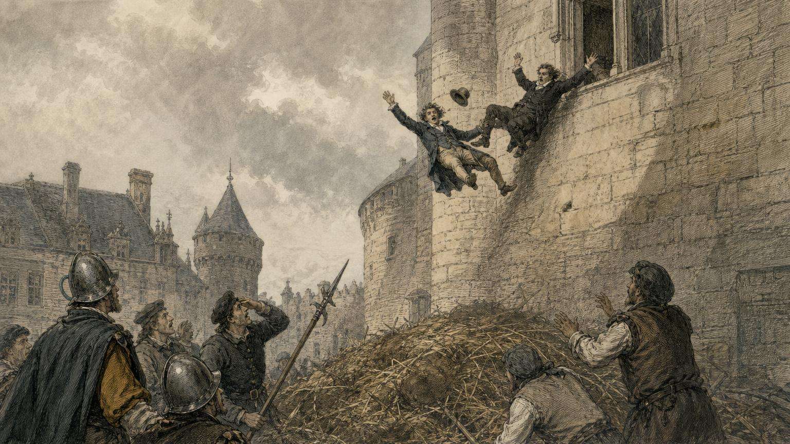 Ilustrácia k povesti: Plášť Panny Márie, alebo hnojisko