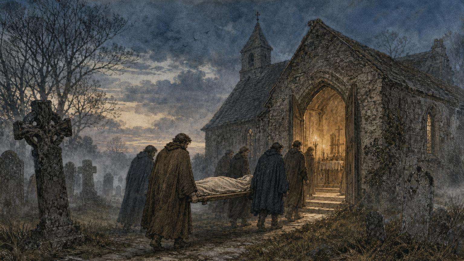 Ilustrácia k povesti: Kde odpočívalo telo svätej Ľudmily