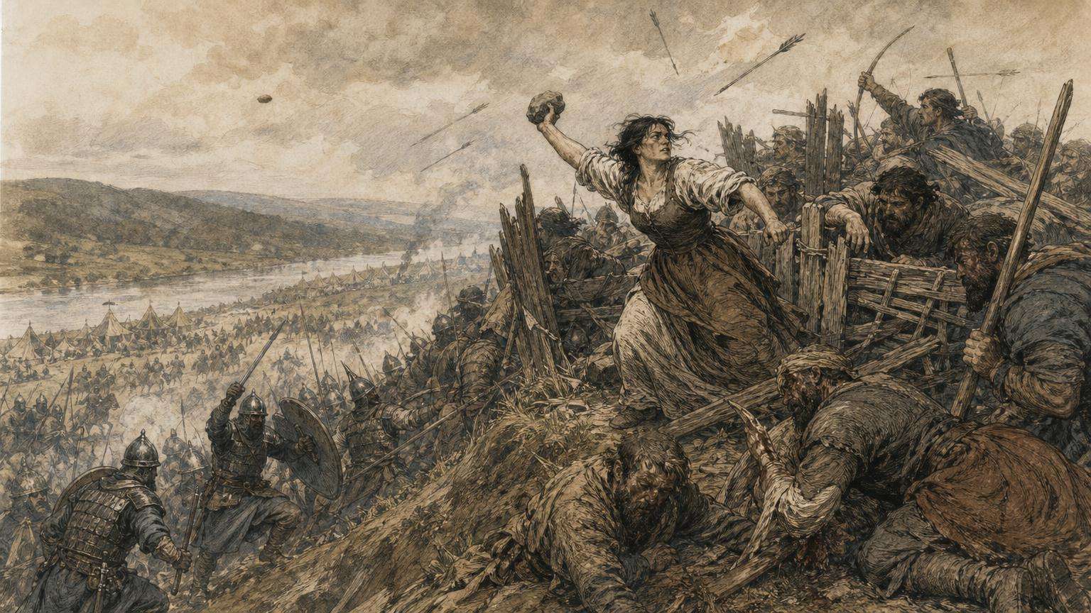 Ilustrácia k povesti: Nepatrí sa vernému kresťanovi cúvať pred Antikristom