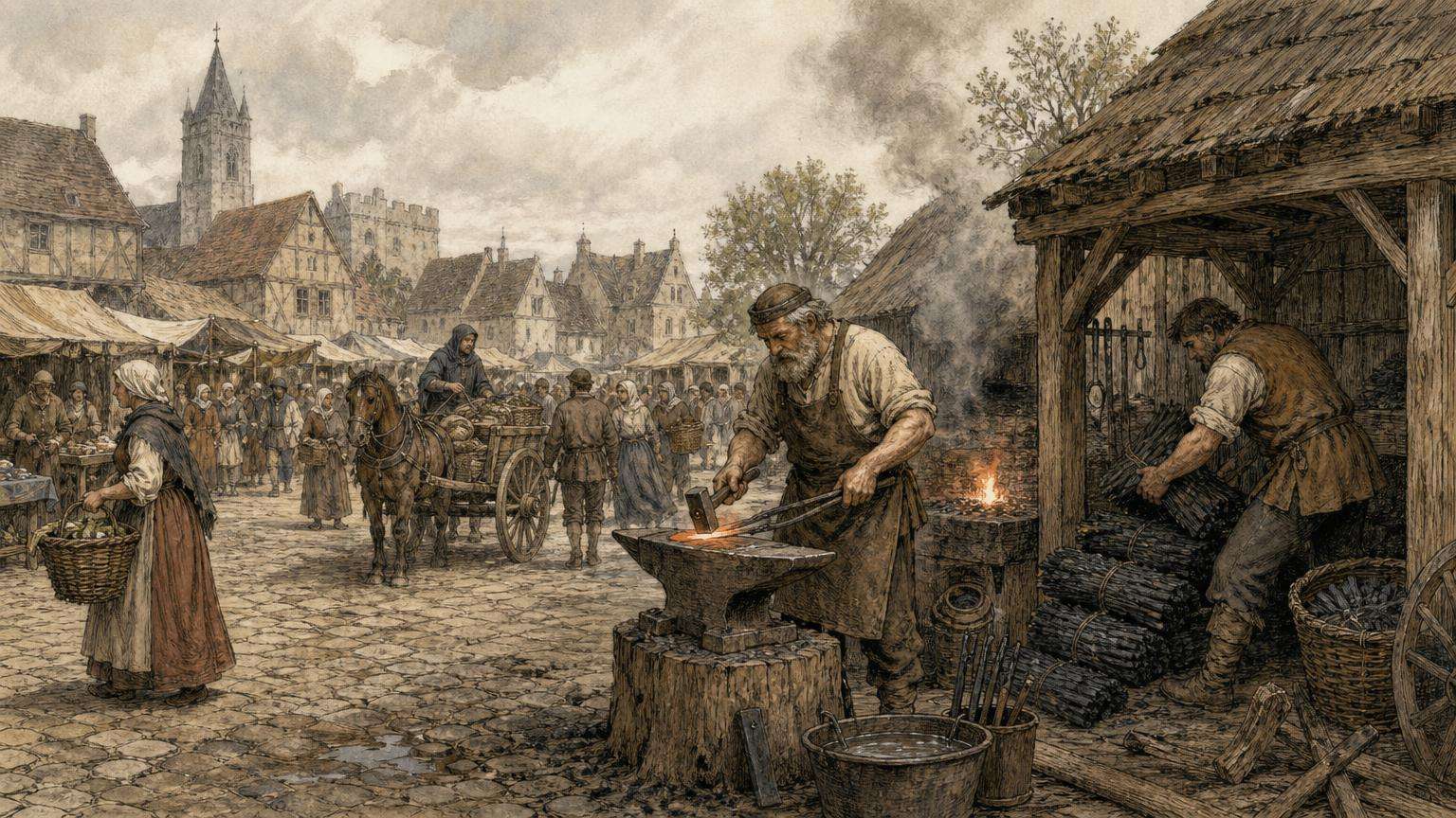 Ilustrácia k povesti: Najstarší dom na Starom Meste