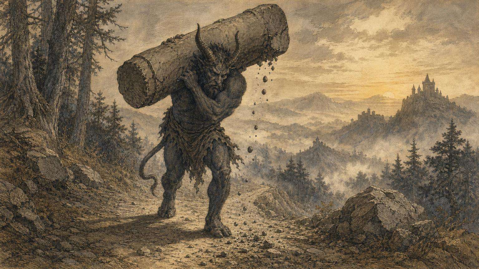 Ilustrácia k povesti: Diabol menom Zardan