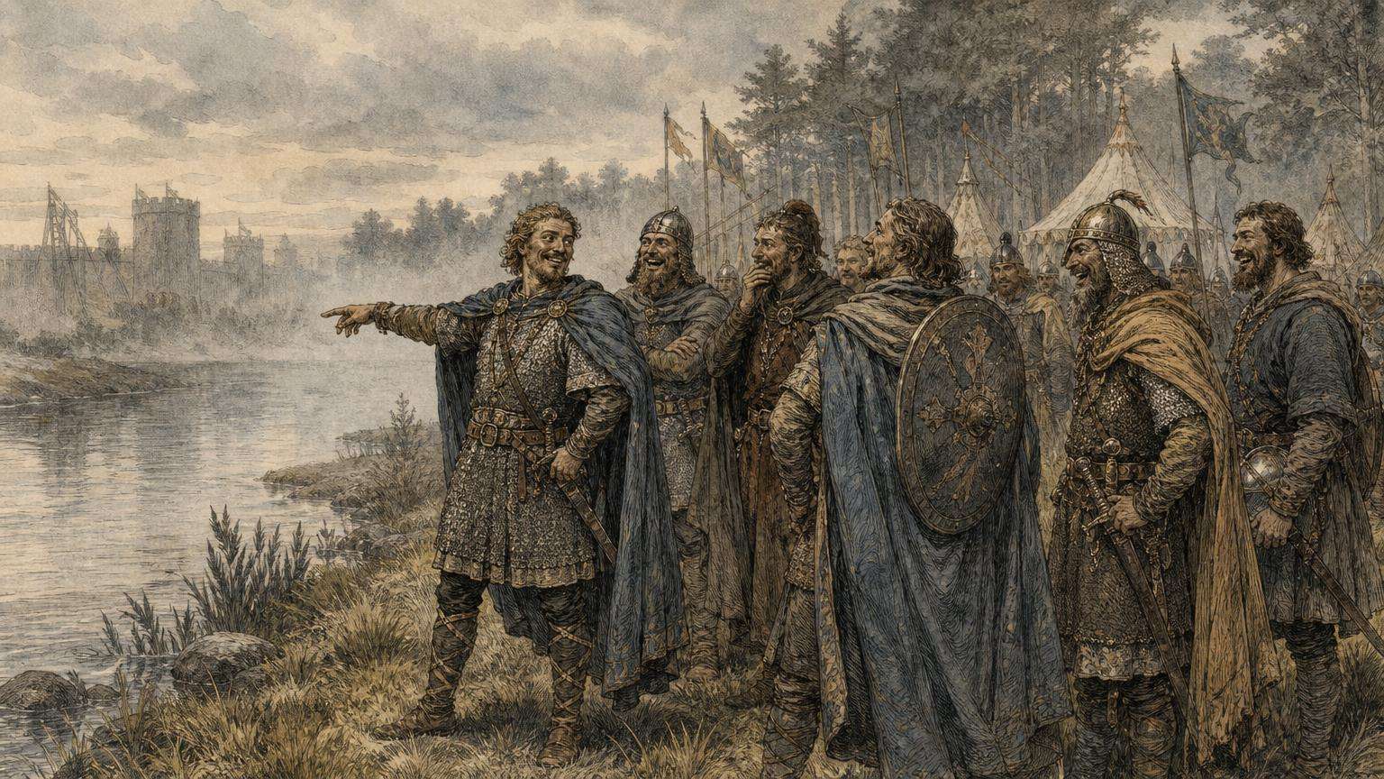Ilustrácia k povesti: Žart, za ktorý Zderad zaplatil životom